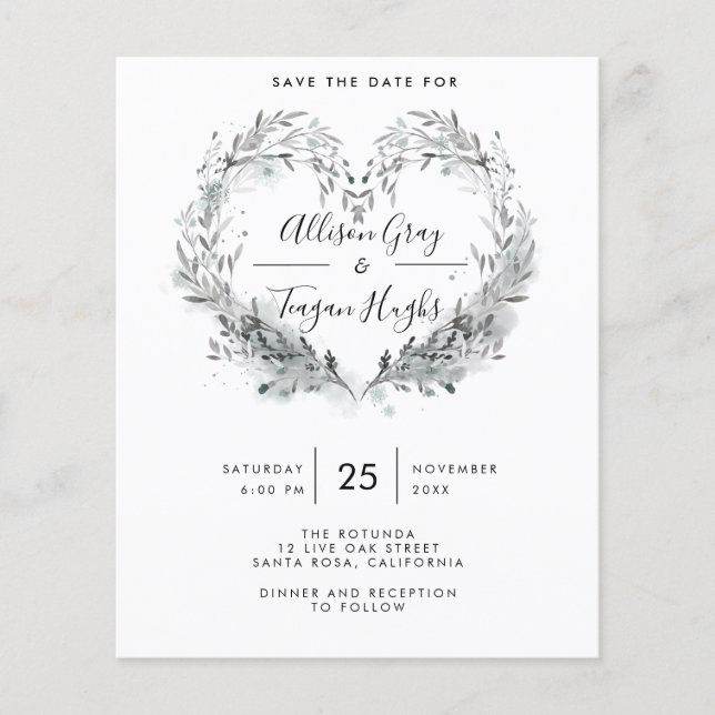 Budgetfrost Spara datumFlyer (Framsida)