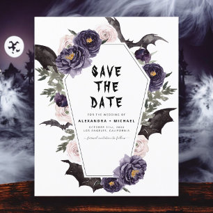 Budgethalloween sparar datumet Gothic Bröllop