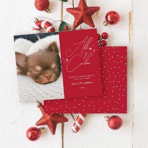 Budgethandskriven allt är Lugn Pet Photo jul