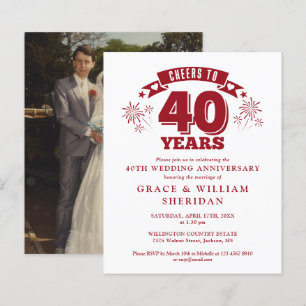 Budgethyror till 40-årsfoto i Inbjudan