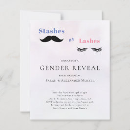 Budgetinbjudan för gender Visa streck eller streck