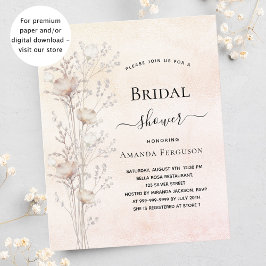 Budgetinbjudan för jokerblommor i möhippa