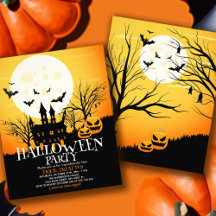 Budgetinbjudan Halloween fest