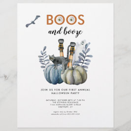 Budgetinbjudan Halloween fest Reklamblad