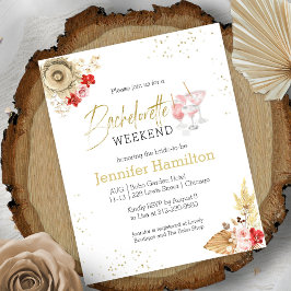 Budgetinbjudan till Bachelorette Helg Boho