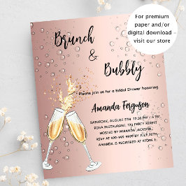 Budgetinbjudan till Brunch Bubly Möhippa ro