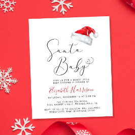 Budgetinbjudan till julfesten i Santa Baby