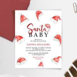 Budgetinbjudan till julfesten i Santa Baby