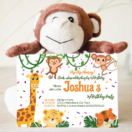 Budgetinbjudan till party för slussdjungel