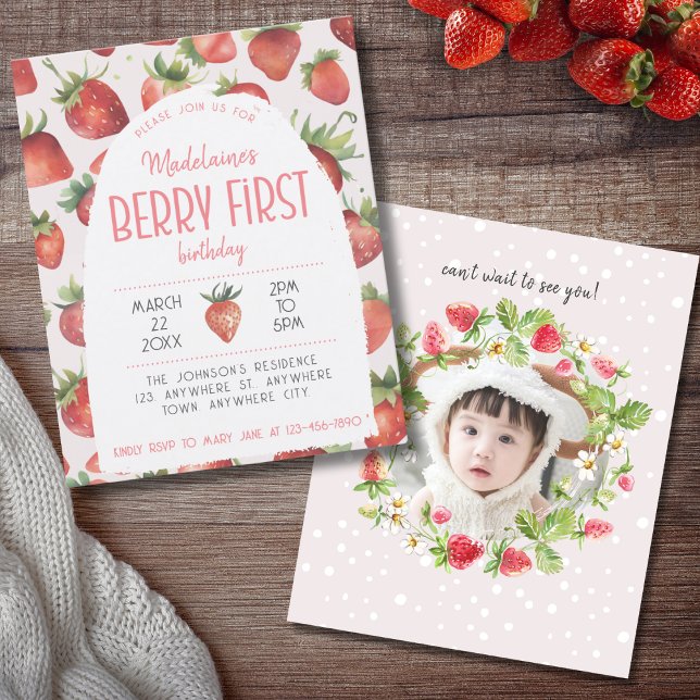 Budgetjordgubben 1:a fotoberry - första födelsedag (Skapare uppladdad)