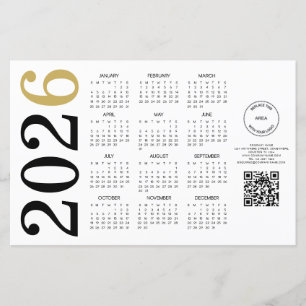 Budgetkalender 2024 Logotyp QR-kod Gott nytt år
