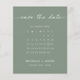 BUDGETkalendern Spara datuminbjudan Flygblad