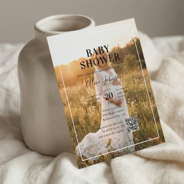 Budgetkalligrafi QR-kod Fotobabyvisningsprogram (Skapare uppladdad)