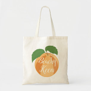 Budgetkontoskylt för Beachy Keen/Peach Tygkasse