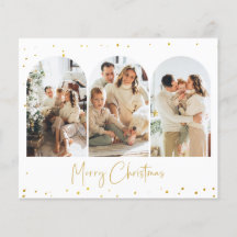 Budgetkort för fotopapper för Glitter-julet
