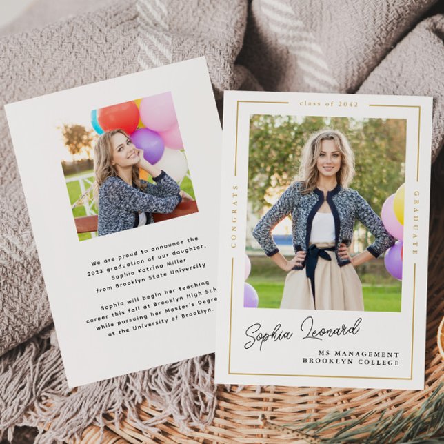 Budgetkort för fotoporten Student Guld Ram Student (Skapare uppladdad)