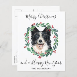 Budgetkort för Gräns Collie Hund God jul