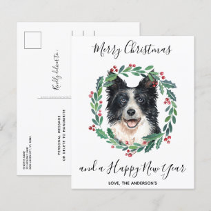 Budgetkort för Gräns Collie Hund God jul