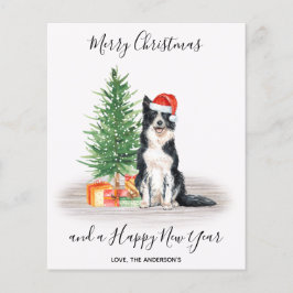 Budgetkort för Gräns Collie Hund God jul