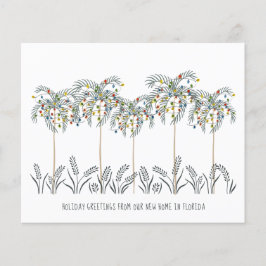 Budgetkort för julgranen Ljus Handflatan Träd Flyt