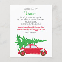 Budgetkort för Vi har flyttat av Julgran-Helgdag