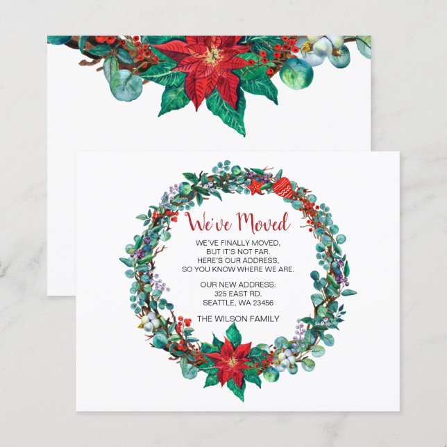 Budgetkort för Vi har flyttat av utandning (Fram/baksida)