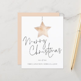 Budgetkort med minimalistisk God jul