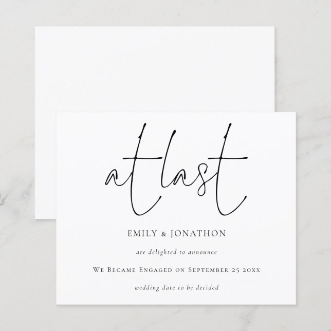 Budgetmanus för kommande förlovningsfirande (Fram/baksida)