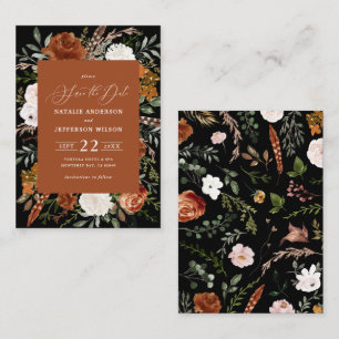 budgetmässig elegant modern bröllop spara datum anteckningskort