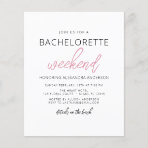 Budgetminimalistisk Bachelorette Helg Party