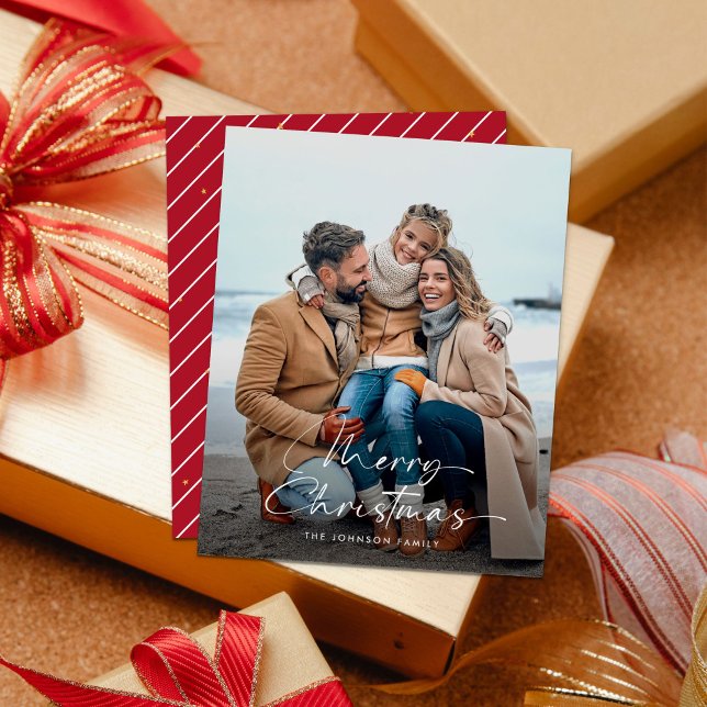 Budgetminimalistisk modern fotojul flygblad (Skapare uppladdad)