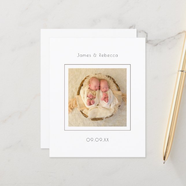 Budgetminimalistiska Twillingar - meddelande om fö (Fram/Back In Situ)