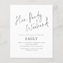 Budgetminimalistiskt Hen Party-Helg
