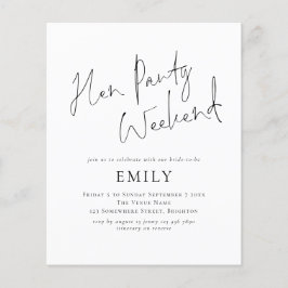 Budgetminimalistiskt Hen Party-Helg