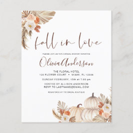 Budgetminskning i Kärlek Möhippa Pampas Grass Flygblad