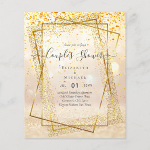 BUDGETMöhippa PAR Shower Guld Geometric Ram Flygblad