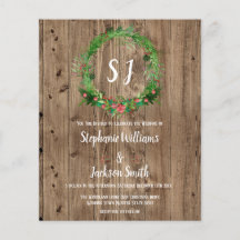 BudgetMonogrammet Rustic Barn Wood Winter Wedding