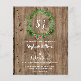 BudgetMonogrammet Rustic Barn Wood Winter Wedding
