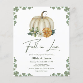 Budgetnedgång i Kärlek Grönt Förlovningsfest Inbju