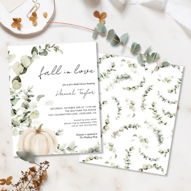 Budgetnedgång i Kärlek Pumpkin Möhippa Inbjudan (Skapare uppladdad)