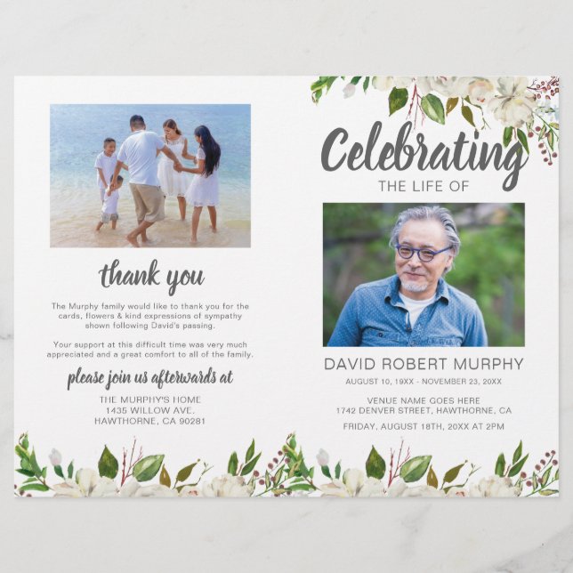 Budgetorder - Allmänt minnesprogram för tjänst (Framsida)