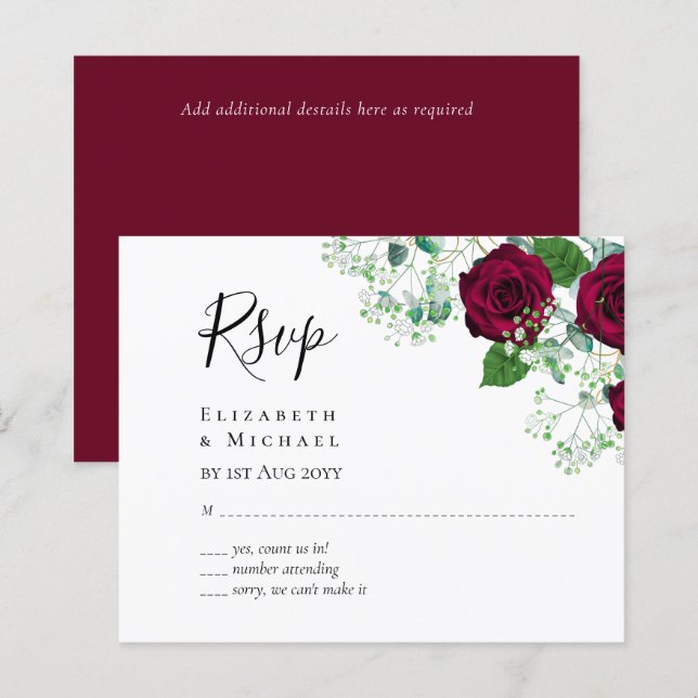 BUDGETOSA Burgundy Ro (Fram/baksida)