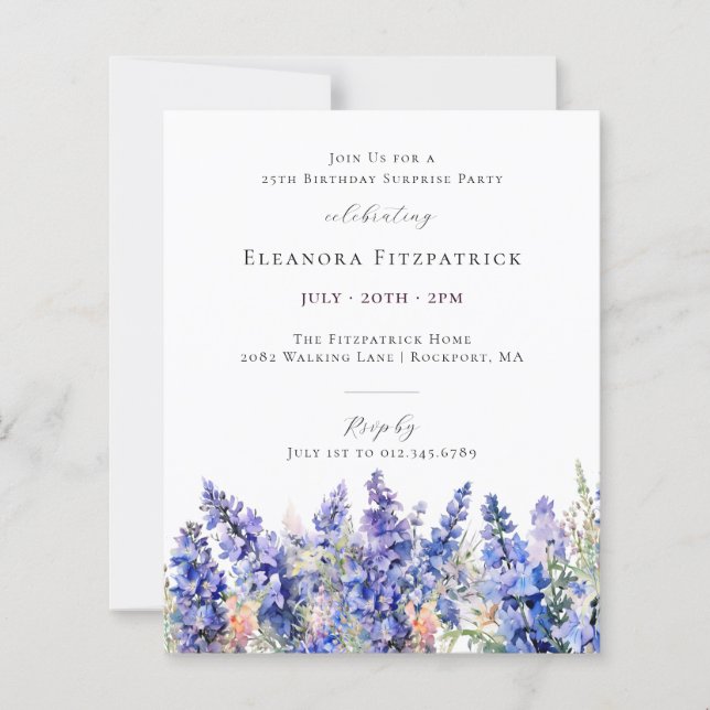 BUDGETÖVERPRISE 25:e födelsedagen 7:e födelsedag (Framsida)