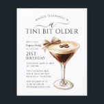 BUDGETÖVERPRISE PARTY Tini Bit Older Martini 21:a<br><div class="desc">Elegant- och chic för en spirituell överraskningsegenskap i födelsedagsfest firande har en espresso martini. En söt- och femininin-butik ger en festlig tryckning.</div>