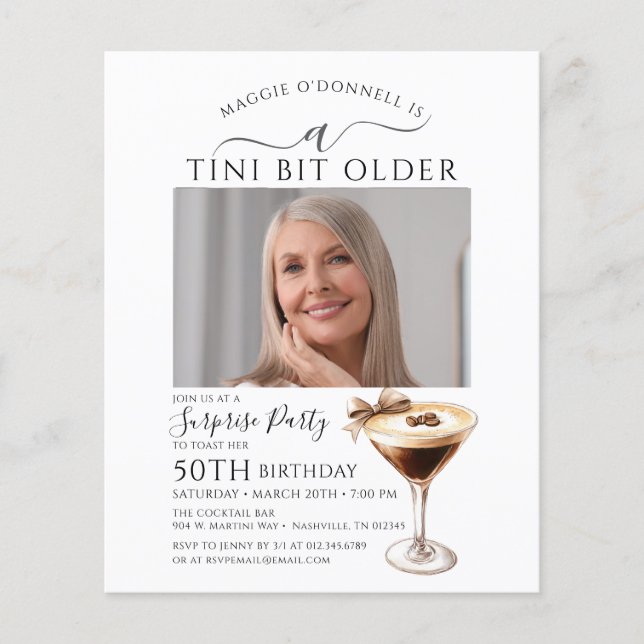 BUDGETÖVERPRISE PARTY Tini Bit Older Martini 50:e (Framsida)