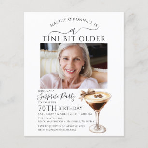 BUDGETÖVERPRISE PARTY Tini Bit Older Martini 70:e