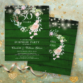 Budgetöverraskning Party 50-årsdag, Rustic