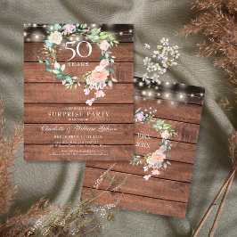 Budgetöverraskning Party 50-årsdag, Rustic
