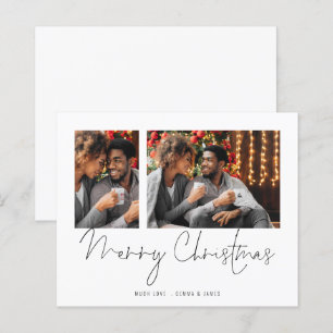 Budgetpar 2 foton manus God jul-kort