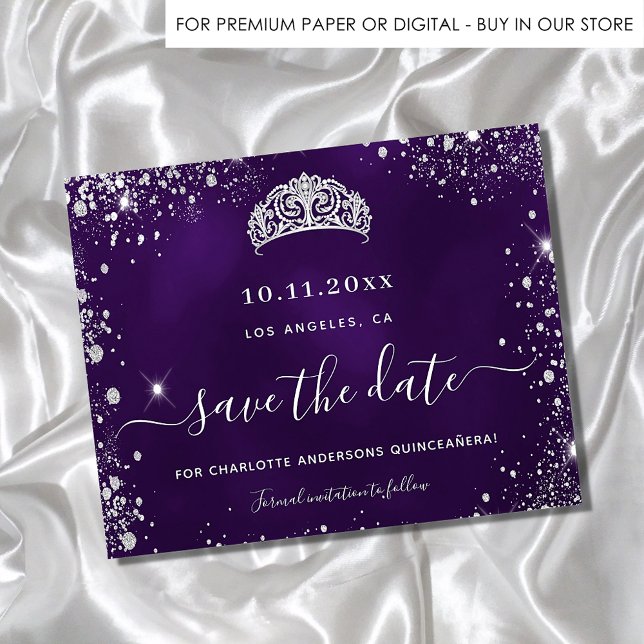 Budgetperiodens lila silver glitter spara (Skapare uppladdad)